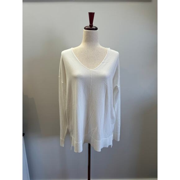 NWT White Long Sleeve Sweater Blouse‎ Size XL - Picture 1 of 3